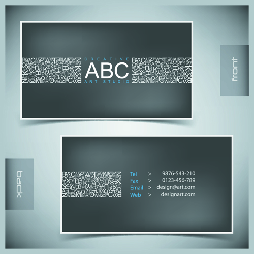 Creative Business Cards Vector background 02  