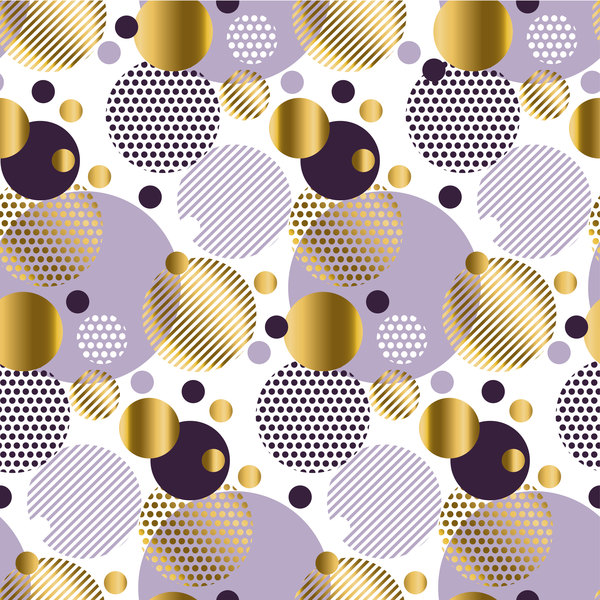 Cricle pattern seamless vector  