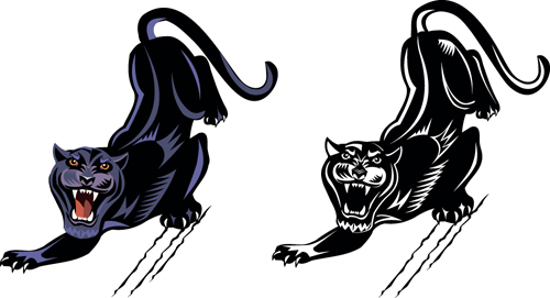 Fierce panther vector material 02  