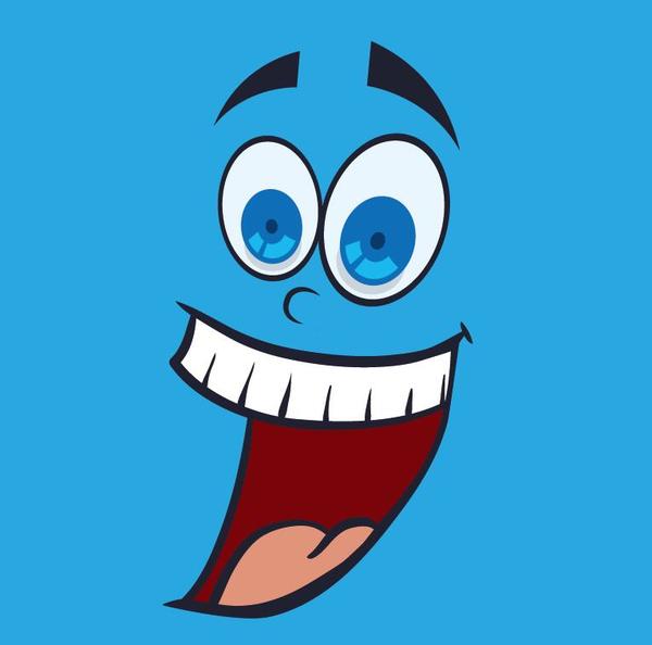 Funny cartoon face expression design vector 11  