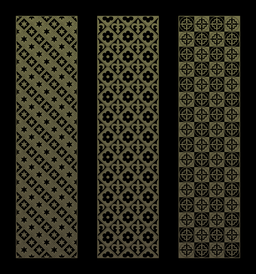 Gothic ornament banners vector set 01  