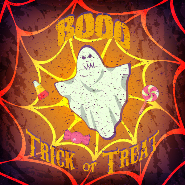 Halloween-fest grunge stilar affisch vektor 05  