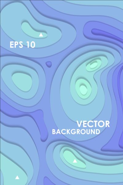 Layered abstract art background vector 07  