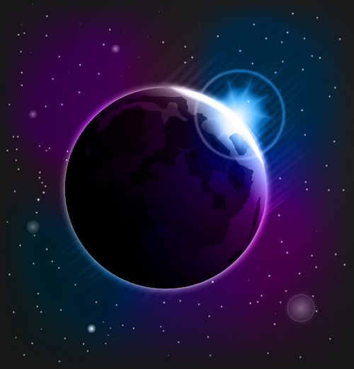 Magic universe space vector background 08  