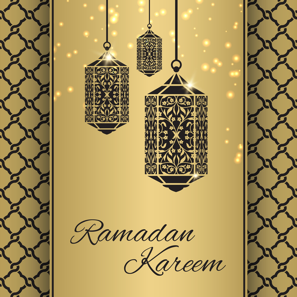 Ramadan Kareem華やかな背景ベクトル  