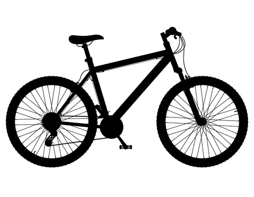 Realistic sports bicycle vector template set 08  