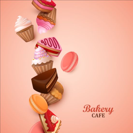 Sweet candy art background vector 06  