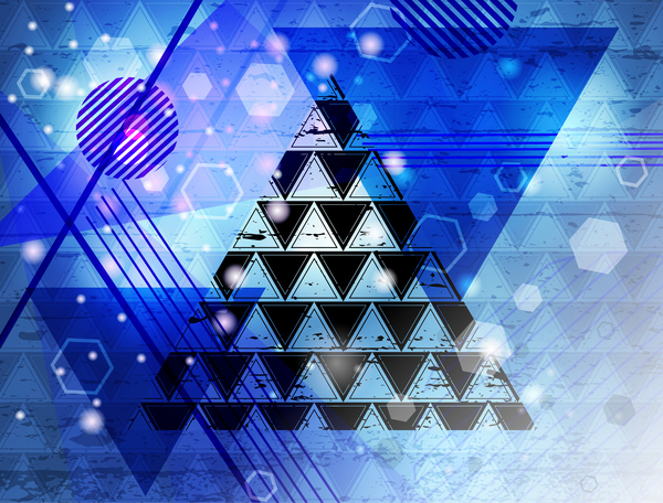 Triangle abstract background vectors 03  