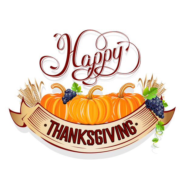 Vector thanksgiving day labels set 03  