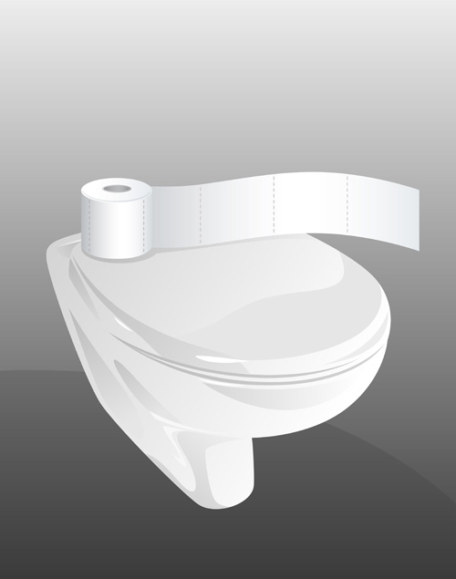 Vector toilet design elements set 07  