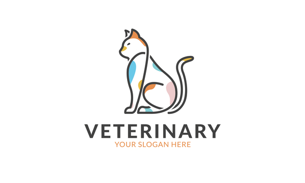 Veterinär-Logo-Vektor  
