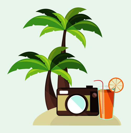 World travel design elements vector illustration 07  