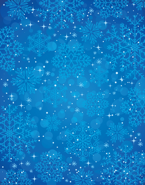 Winter Blue xmas vector backgrounds art 05  