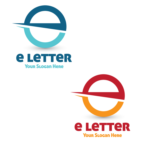 vecteur de conception de logos eletter  