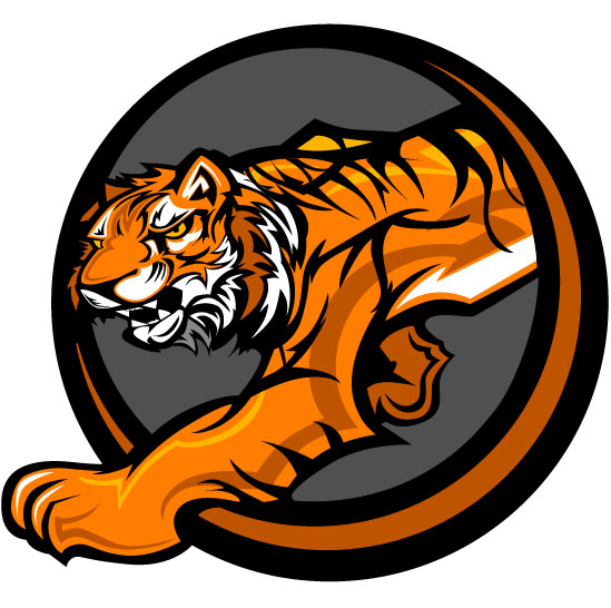 Set of Tiger vector picture art 22  