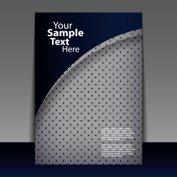brochure cover design elements vector graphic set 07  