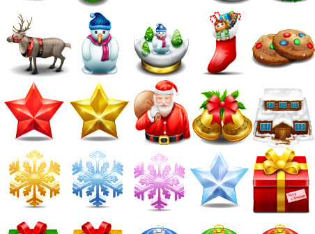 Christmas icons  