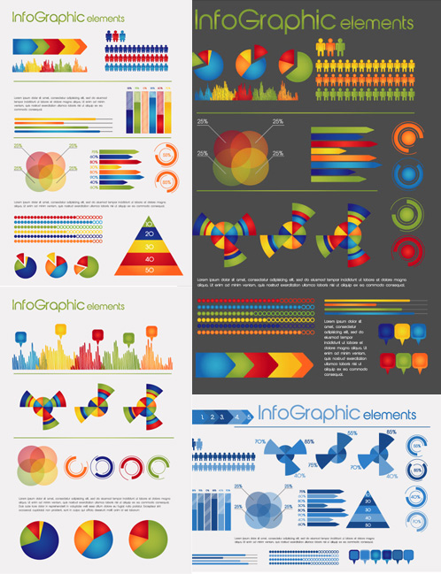 Commercial data map vector graphics  