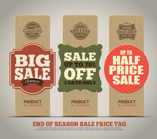 Big sale vertical banner vector 03  