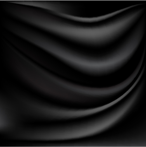 Black damask vector background  