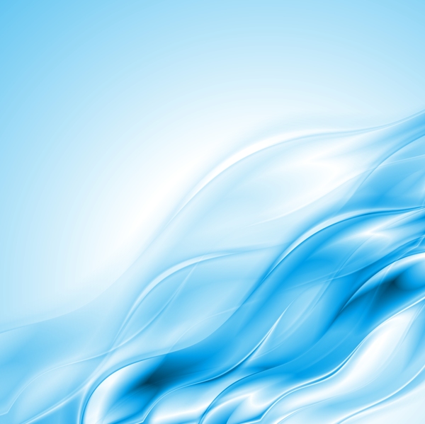 青い光沢のある波状の背景ベクトル  