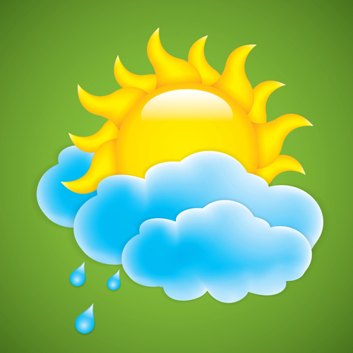 Cartoon summer sun vector background 05  