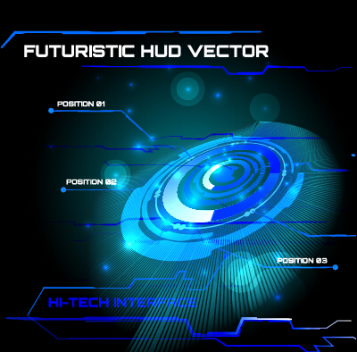 Concept futuristic tech background vector 10  