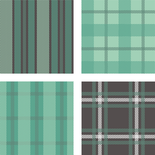 Fabric plaid pattern vector material 05  