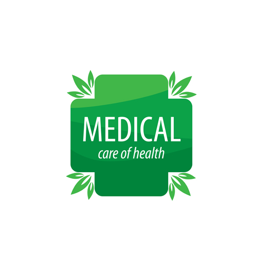 Green medical health logos design vector 02  