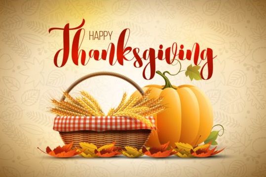 Happy Thanksgiving jour affiche vecteur matériel 02  