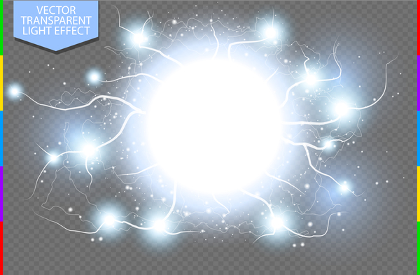 Light transparennt effect illustration vector 07  