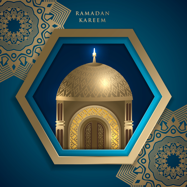 Ramadan Kareem Hintergründe Vektoren  