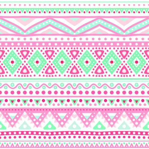 Tribal decorative pattern backgrounds vector 01  