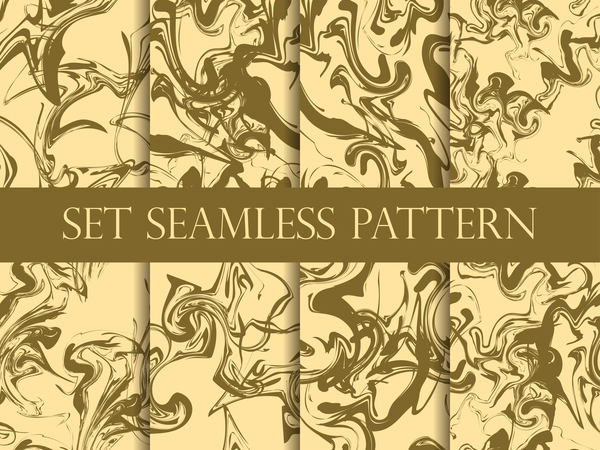 Vector marbling seamless pattern material 06  