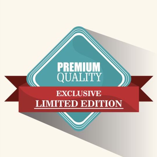 Vintage Premium en kwaliteit label vector 05  