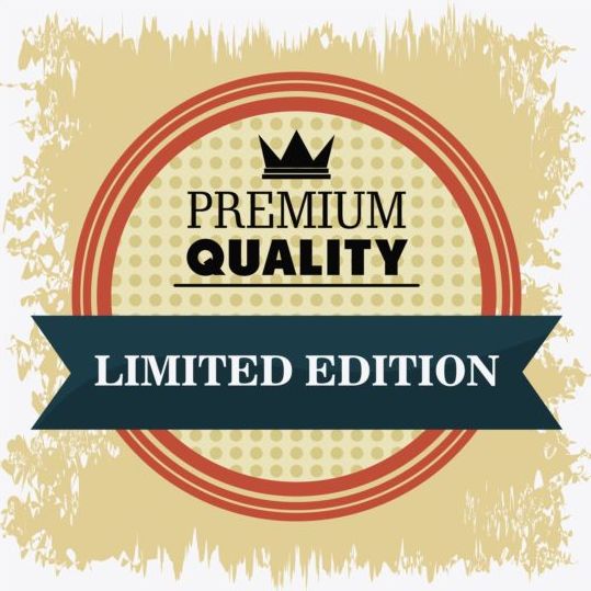 Vintage Premium-und Qualitäts-Etikettenvektor 15  