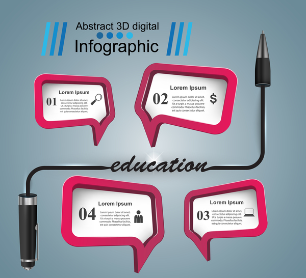 bulb education bubl infographic vector  