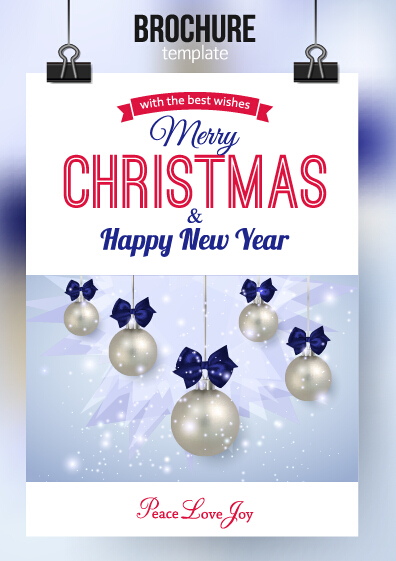 2015 Christmas and new year brochure vector material 10  