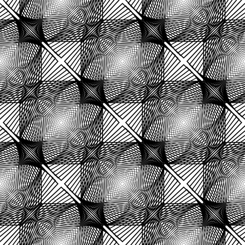 Black with white abstract seamless pattern vector set 07  