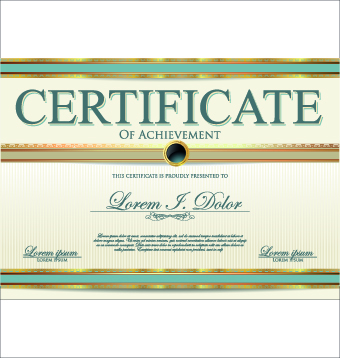 Modern certificate creative design vector set 04  