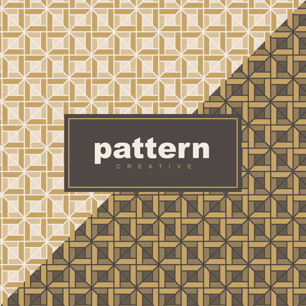 Creative golden seamless pattern vector 09  