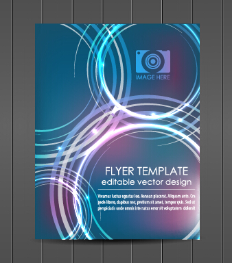 Exquisite magazine cover design vector set 05  