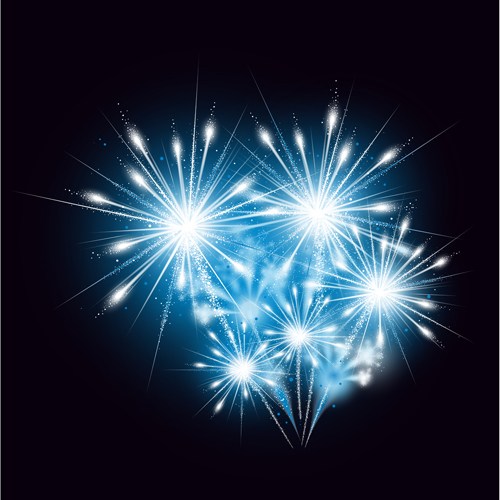 Fireworks holiday illustration vector set 01  