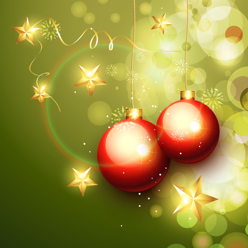 Set of Halation Christmas background art vector graphic 03  