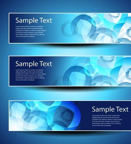 banner design elements abstract vector 03  