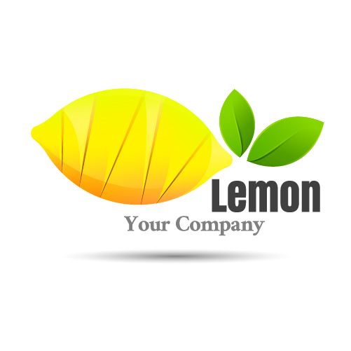 Lemon logo design vector  