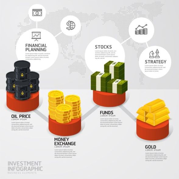 石油業界テンプレート インフォ グラフィック ベクトル 02  