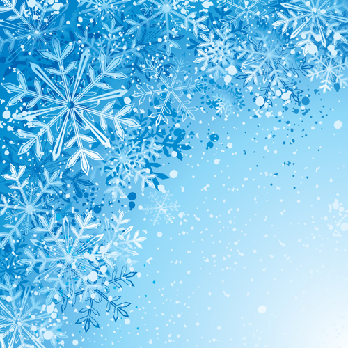 Winter Snowflake backgrounds art design vector 05  