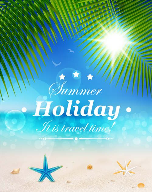 Summer holiday design Elements vector Set 02  