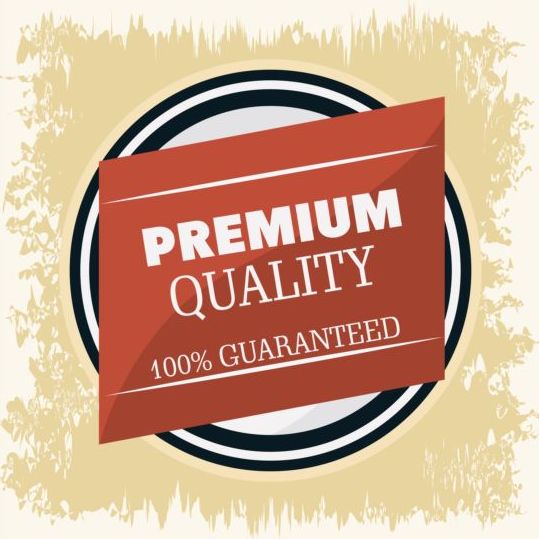 Vintage Premium-und Qualitäts-Etikettenvektor 14  